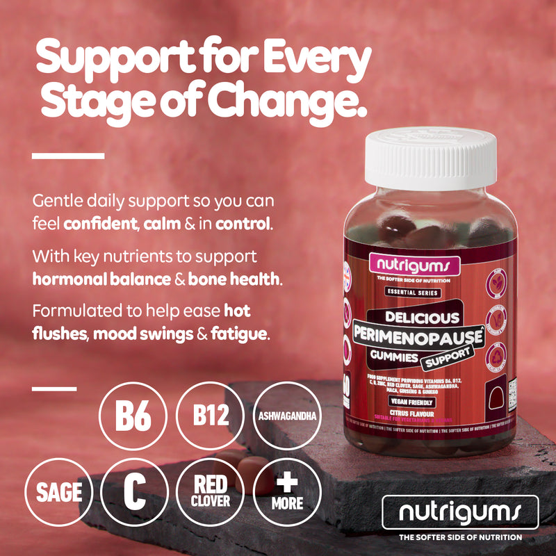 Nutrigums perimenopause support gummies 60 count (British brand)