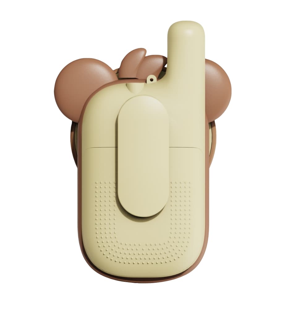 Zoofamily bear-themed walkie talkie set with flashlight and lanyards (British brand)