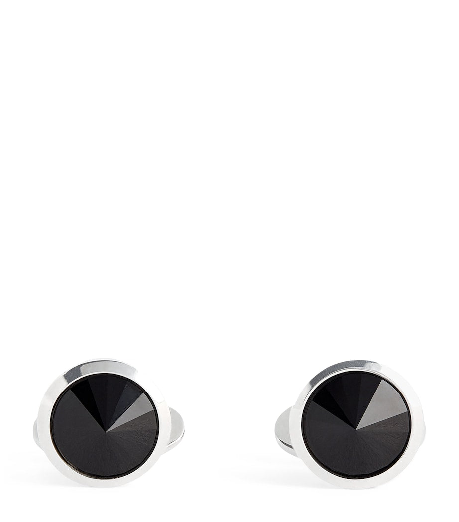 Giorgio Armani sterling silver embellished cufflinks, imported from the UK