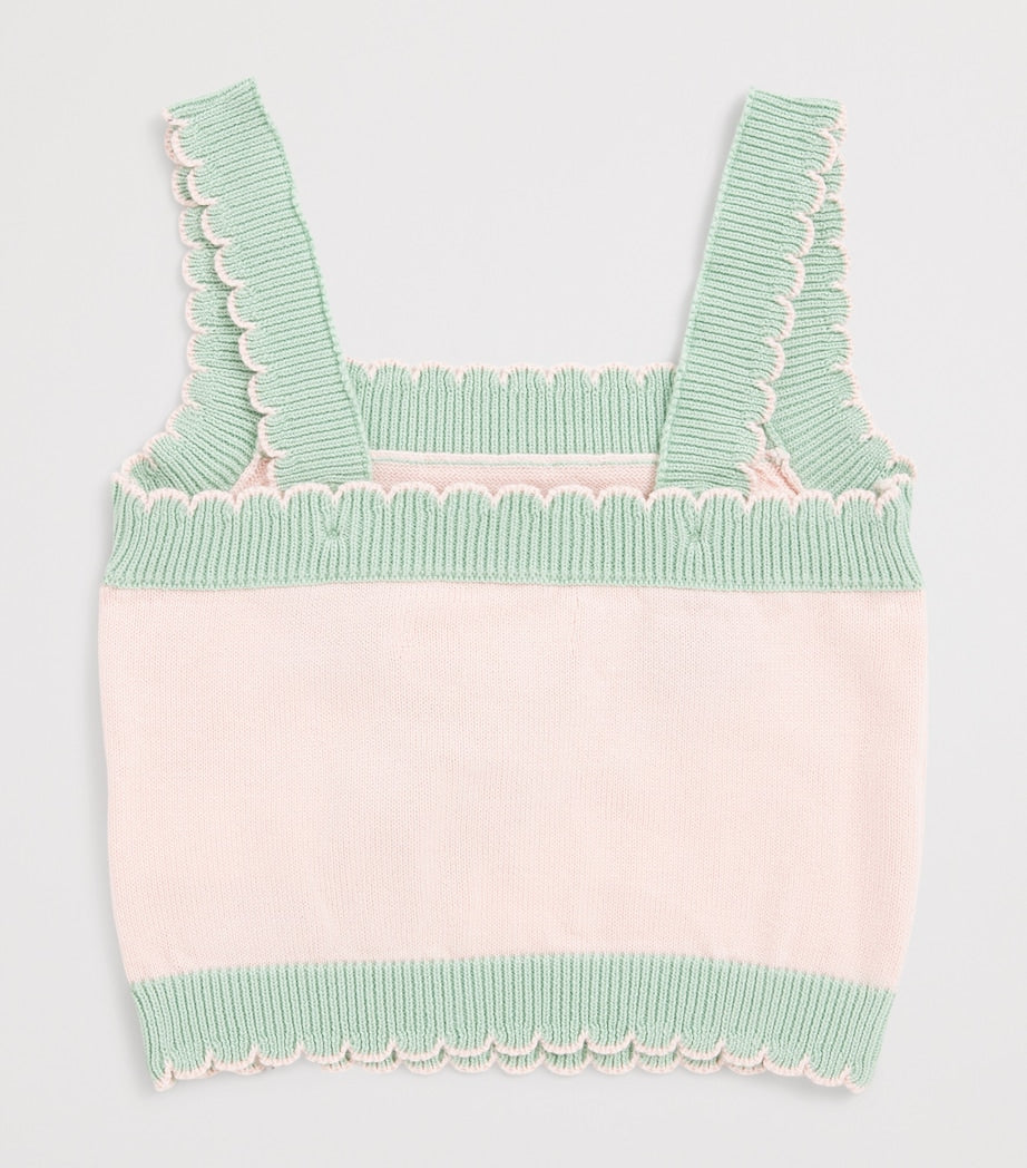 Gingersnaps cotton intarsia bird top 6-36 months, UK version