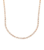 Suzanne Kalan rose gold diamond mini classic tennis necklace, UK version