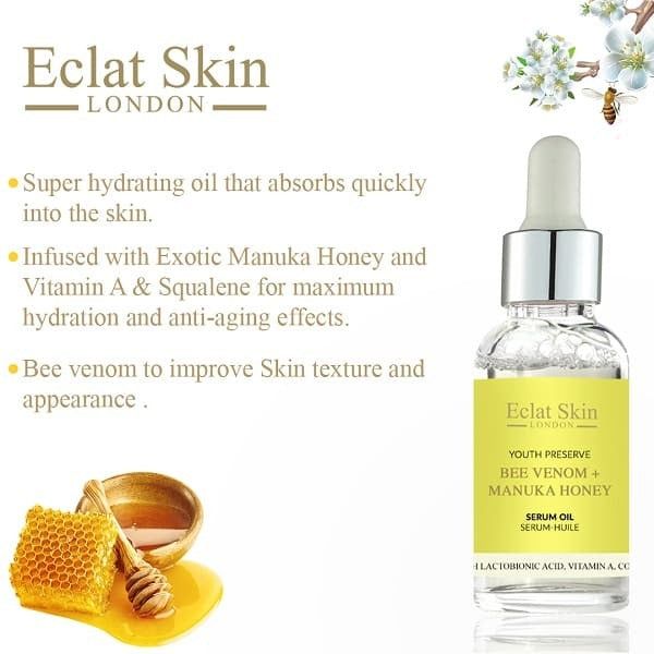 Eclat Skin London Bee Venom + Manuka Honey Serum Oil 30ml GOODS Superdrug   