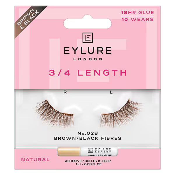 Eylure 3/4 Length false eyelashes No.028 - British product