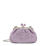 Weekend Max Mara woven Pasticcino clutch bag small, imported from the UK