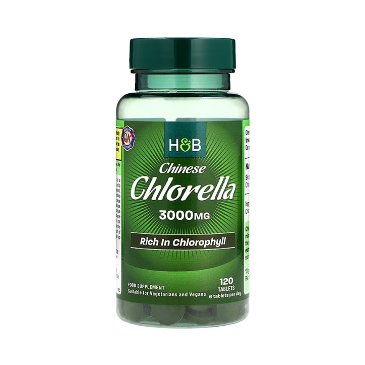 Holland & Barrett Chinese Chlorella Rich in Chlorophyll 120 Tablets 3000mg Vitamins & Supplements Shop All Holland&Barrett   