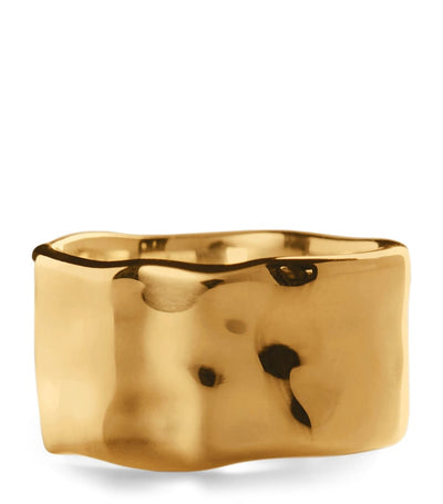 Harrods Monica Vinader Siren Me Bold Gold Vermeil Ring- Buy online at McGrocer