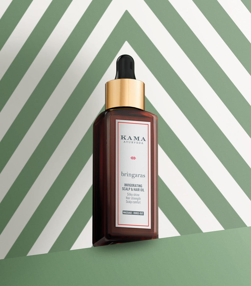 Kama Ayurveda Bringaras invigorating scalp and hair oil 100ml, UK version