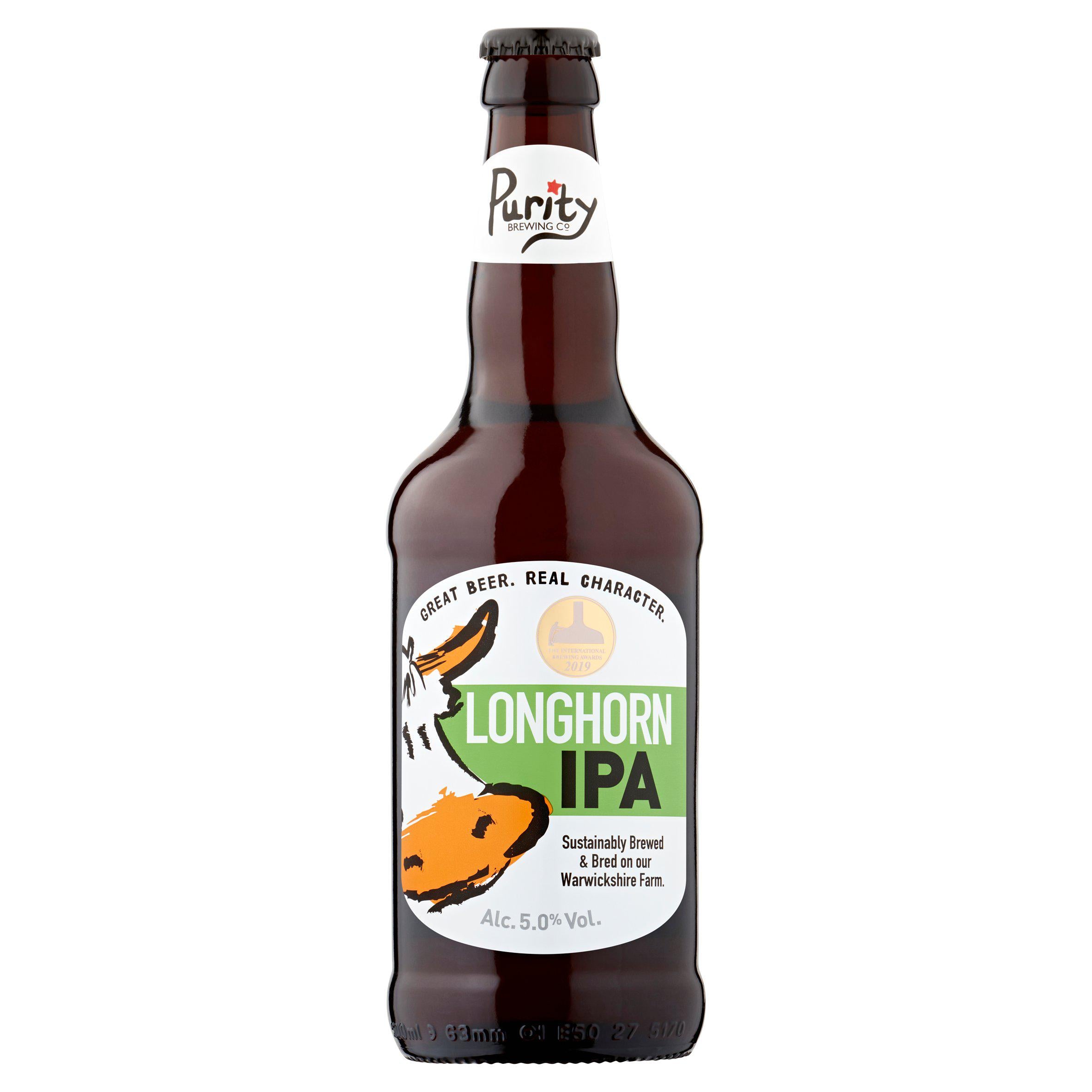 Purity Brewing Co. Longhorn IPA 500ml All beer Sainsburys   