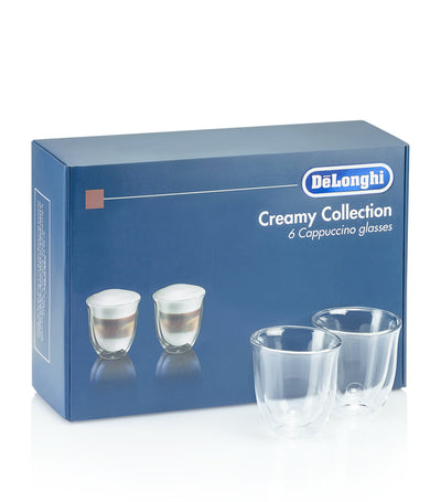 Harrods Double Wall Cappuccino Glasses Set of 6, 190ml Capacity- Buy online at McGrocer