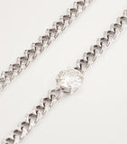 SHAY white gold diamond baby link choker necklace - British product