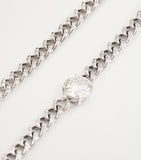 SHAY white gold diamond baby link choker necklace - British product
