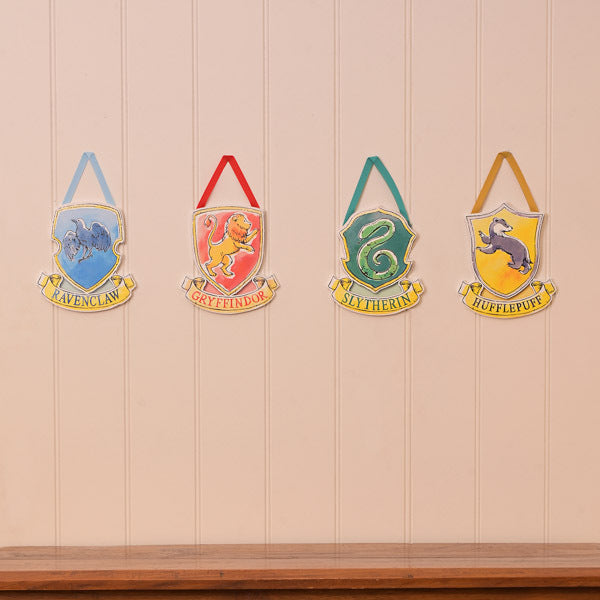 Harry Potter Charms Set of 4 Hanging House Plaques GOODS Superdrug   