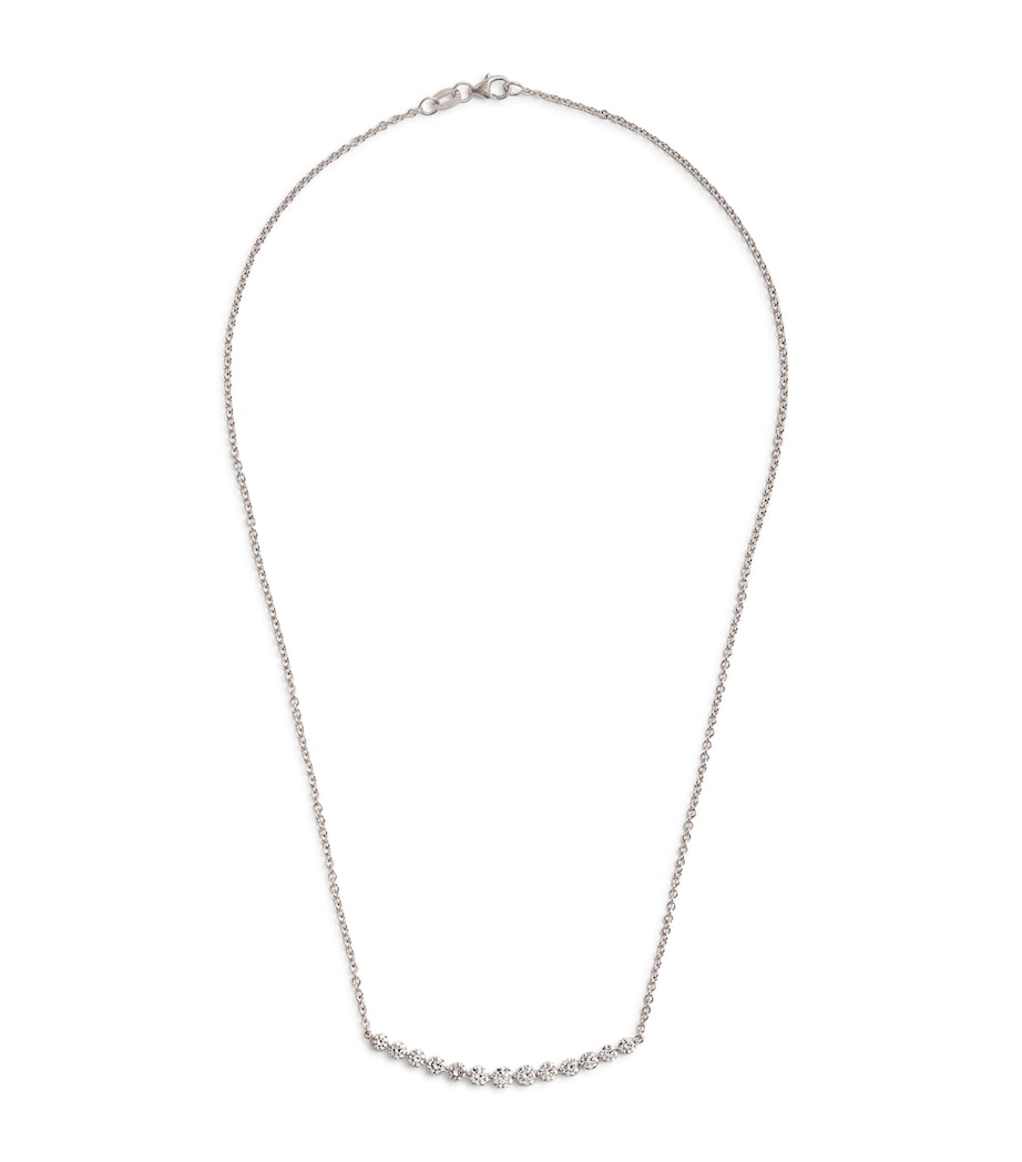 Anita Ko white gold diamond crescent necklace (British brand)