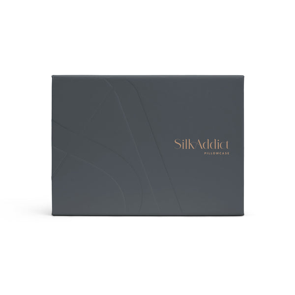 Silk Addict mulberry silk pillowcase charcoal 75x50cm, UK version