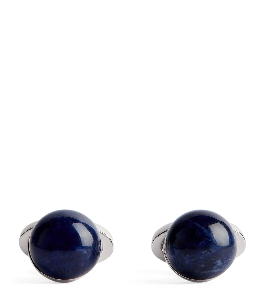 Babette Wasserman sodalite power orb cufflinks 2cm (British brand)