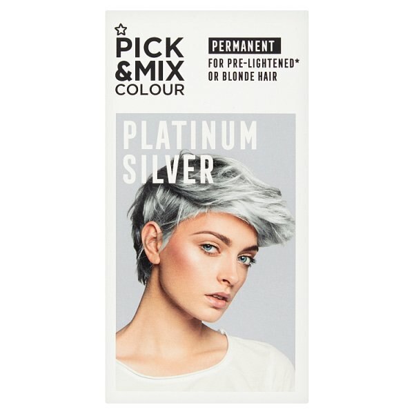 Pick & Mix Permanent Hair Dye Platinum Silver GOODS Superdrug   