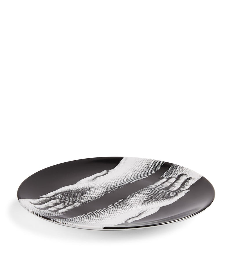 Fornasetti Mani Plate 30cm porcelain hand motif, UK version