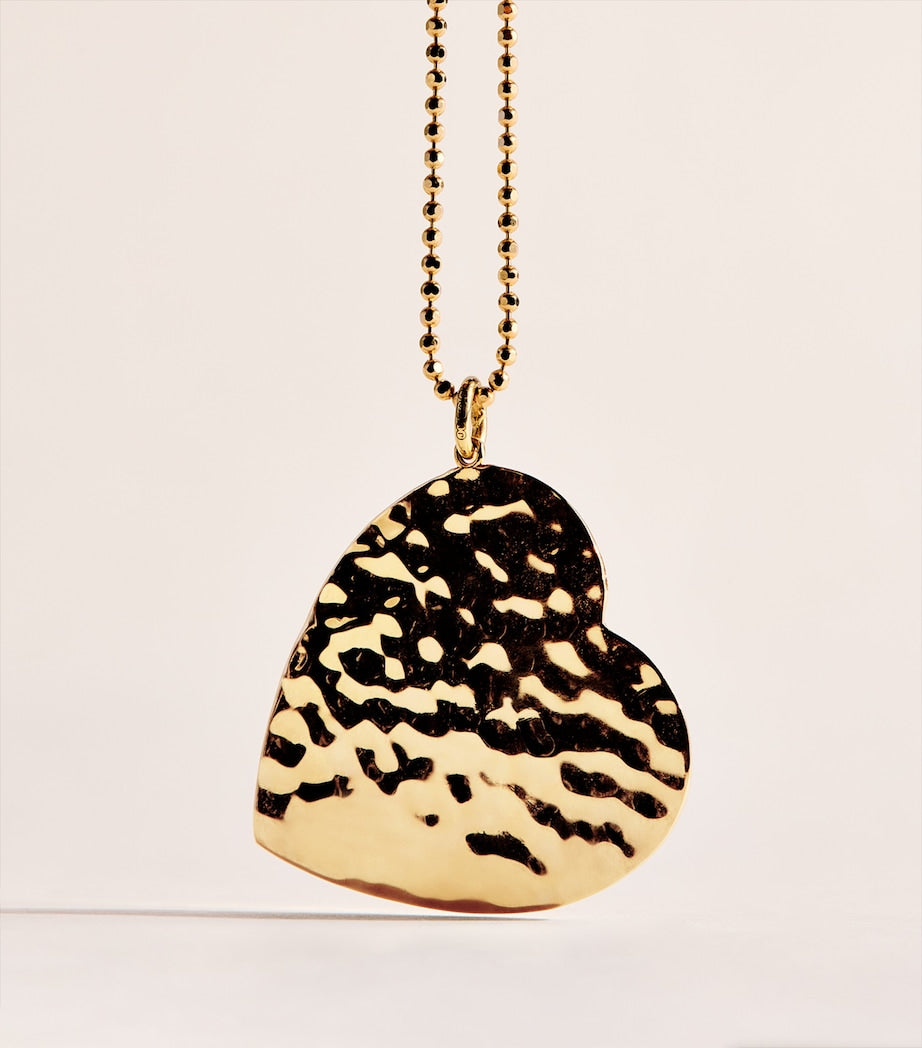 Jennifer Meyer hammered heart necklace (British brand)