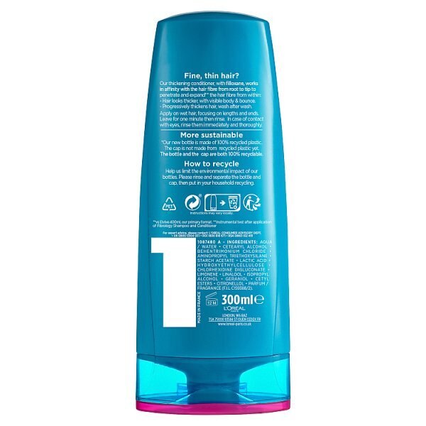 L'oreal Elvive Fibrology Fine Hair Conditioner 300Ml GOODS Superdrug   