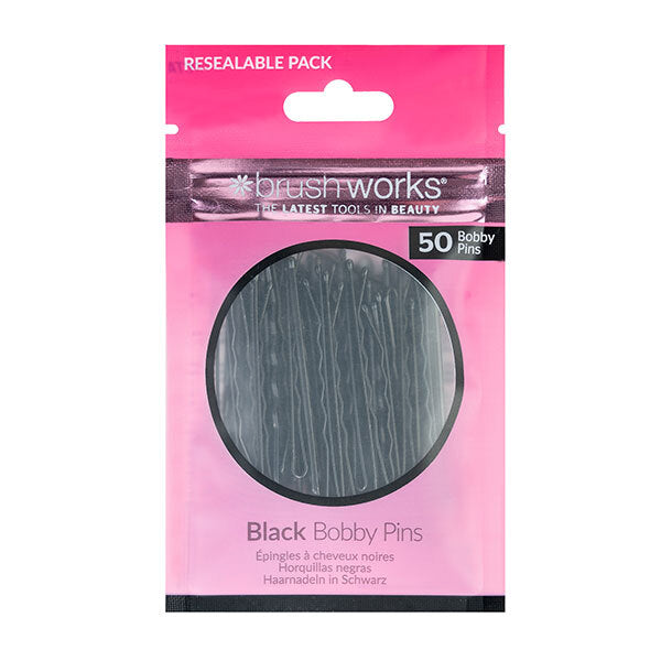 Brushworks Black Bobby Pins - 50 Pieces GOODS Superdrug   