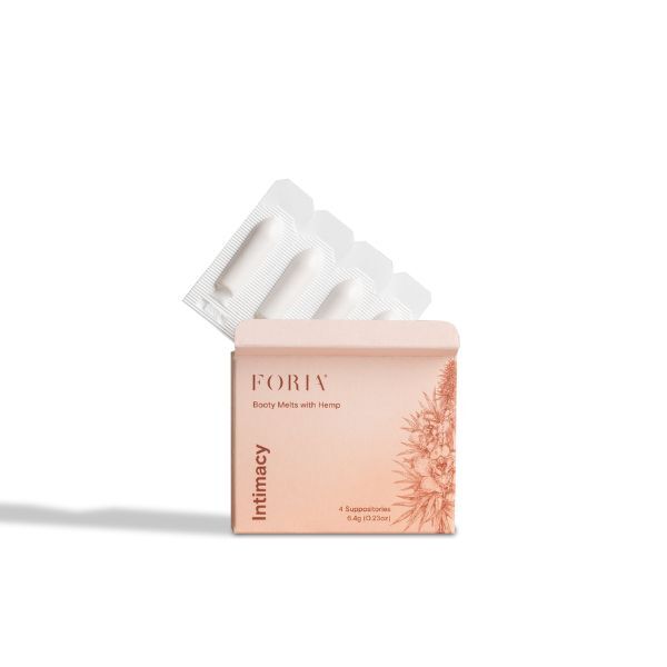 Foria Booty Melts hemp 4 Pack, imported from the UK