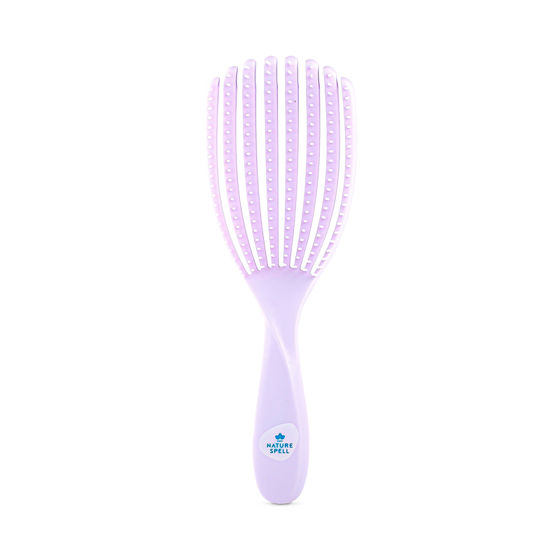 Nature Spell Flexi Flow Detangler Brush Purple, UK version