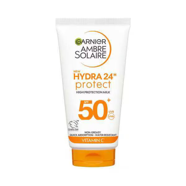 Garnier Ambre Solaire SPF50+ sun lotion, UK version
