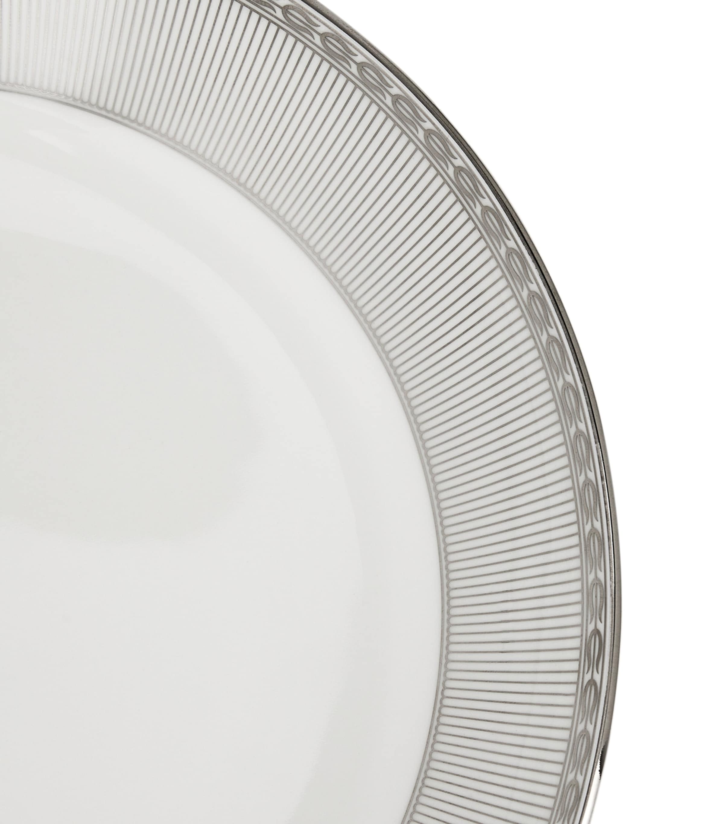 Wedgwood Silver Tonquin bone china deep plate 22cm (British brand)
