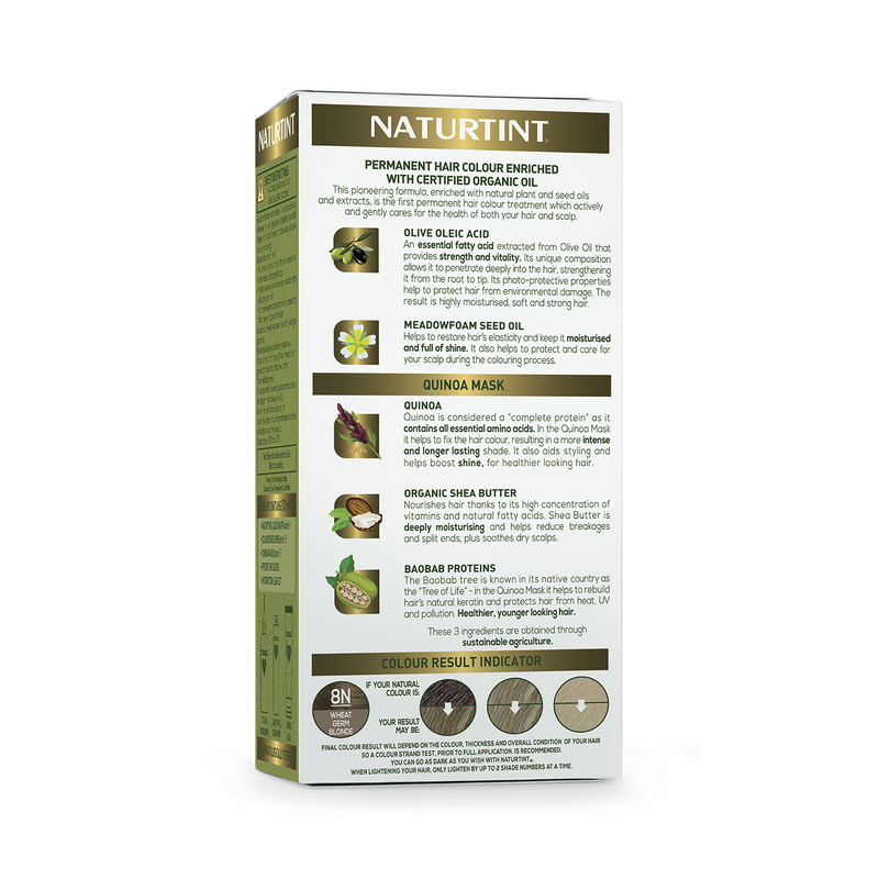 Naturtint permanent hair colour 8N Wheat Germ Blonde - British product