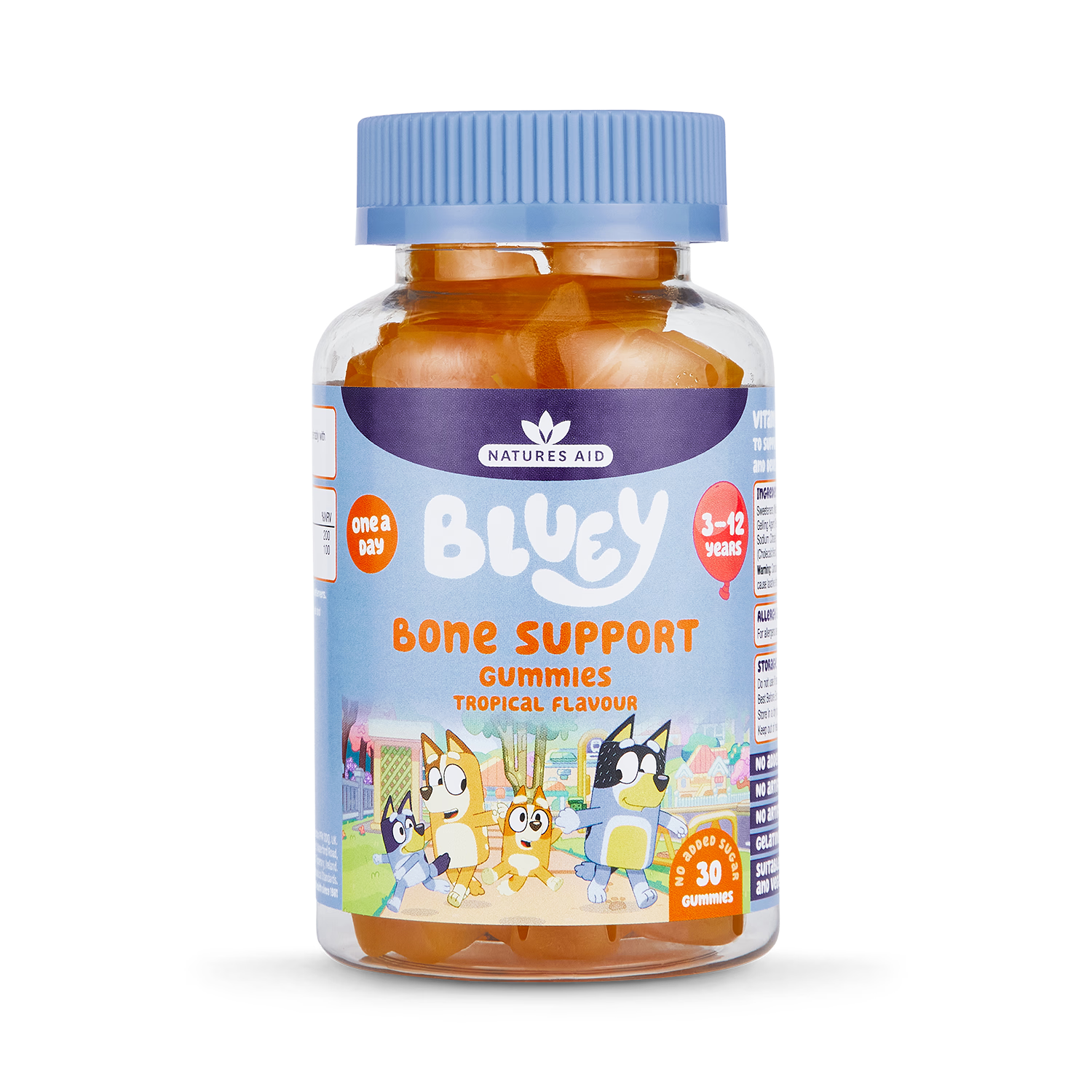 Bluey Bone Support Gummies Tropical Flavour 30 Gummies