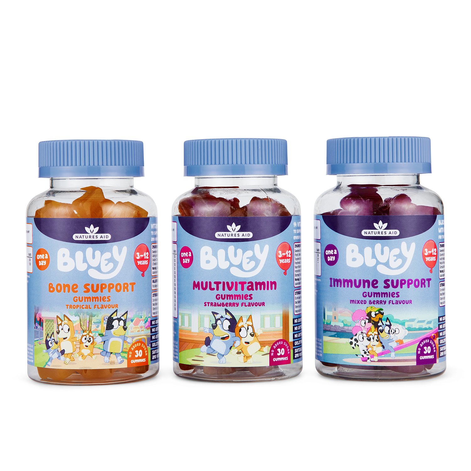 Bluey Bone Support Gummies Tropical Flavour 30 Gummies