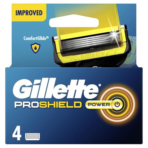 Gillette Proshield Power Men's Razor Blade Refills, 4 Count GOODS Superdrug   