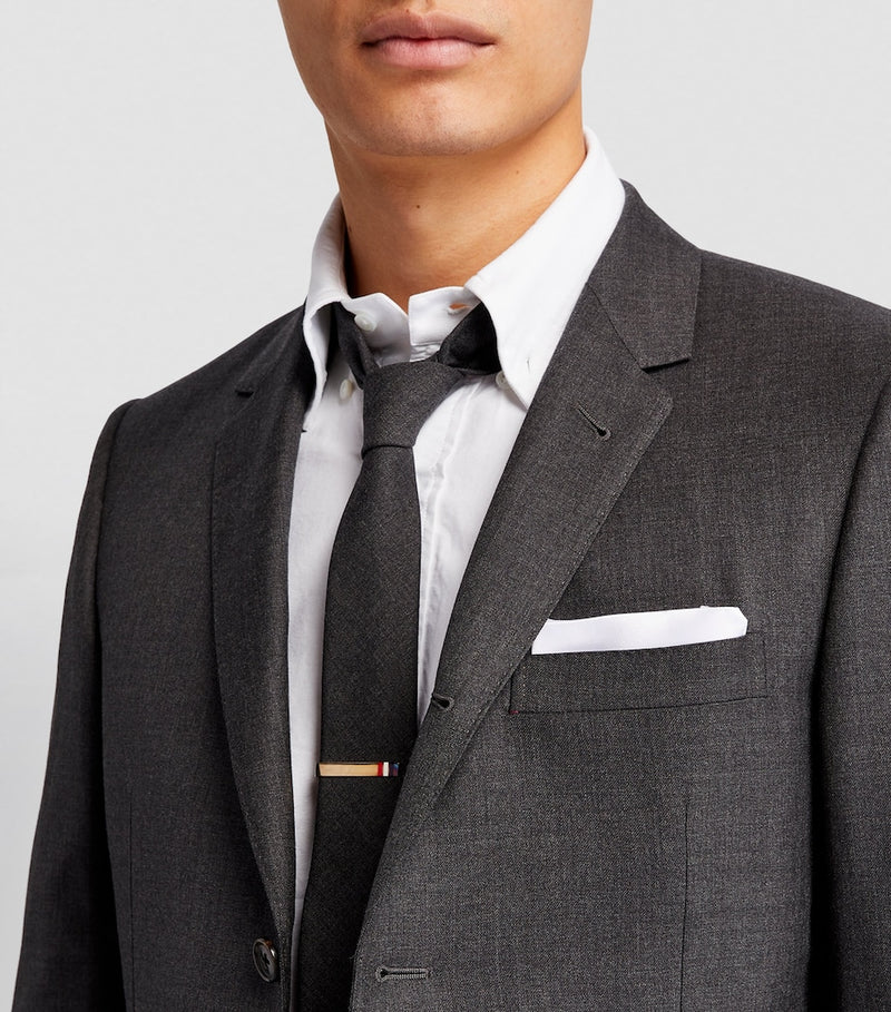 Thom Browne sterling silver tie clip tricolour design (British brand)