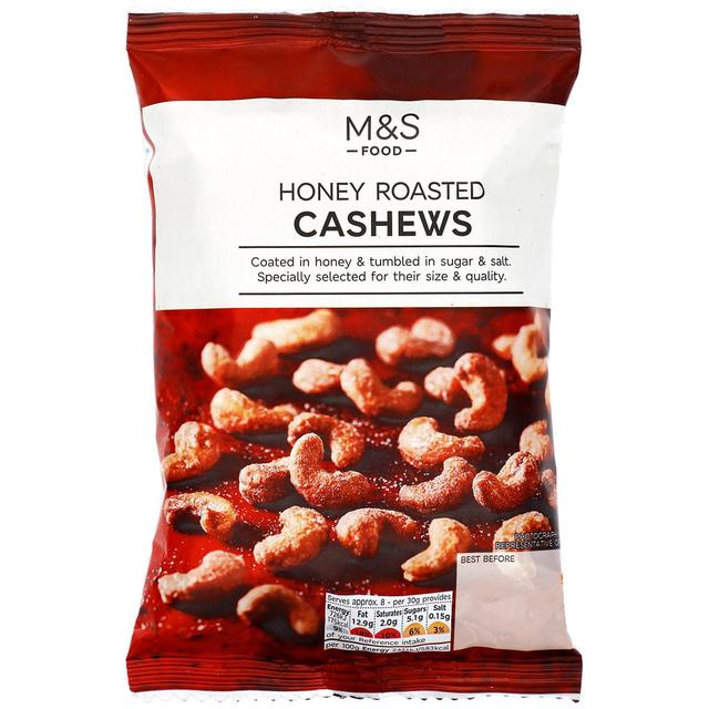 M&S Honey Roasted Cashews   250g GOODS M&S   