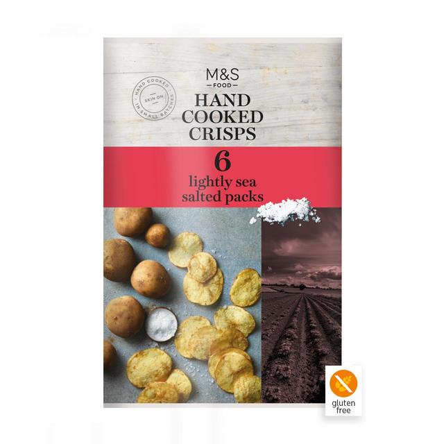 M&S Lightly Salted Crisps 30g x   6 per pack