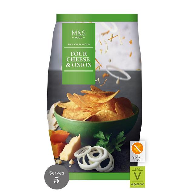 M&S Four Cheese & Onion Crisps   150g