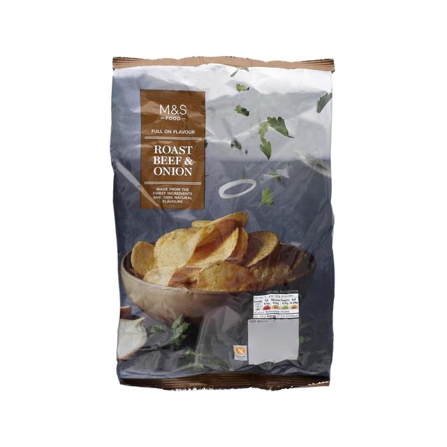 M&S Roast Beef & Onion Crisps   150g GOODS M&S   