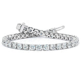 Costco diamond tennis bracelet 10ctw round brilliant cut white gold - British product