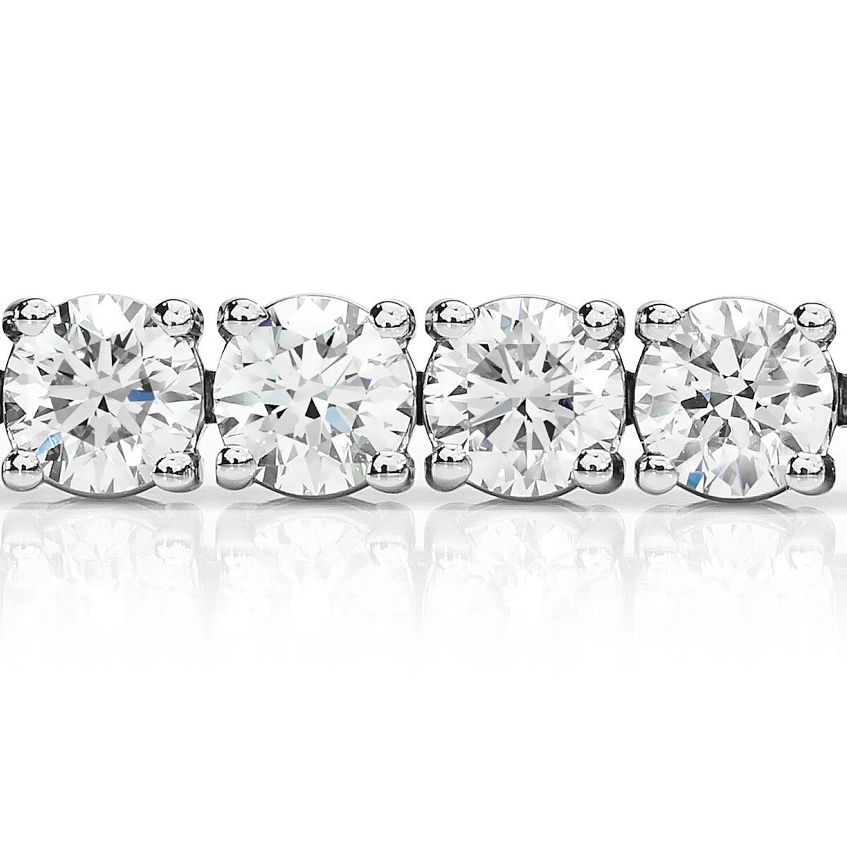 Costco diamond tennis bracelet 10ctw round brilliant cut white gold - British product