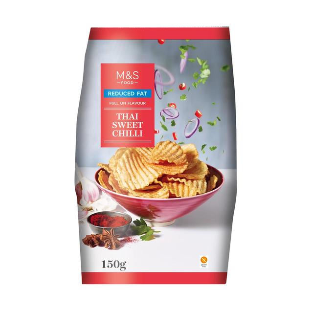 M&S Reduced Fat Thai Sweet Chilli Crisps   150g