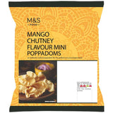 M&S Mango Chutney Flavour Mini Poppadoms   65g GOODS M&S   