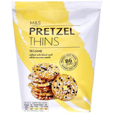 M&S Sesame Pretzel Thins   80g GOODS M&S   