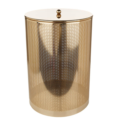 Harrods Round Mesh-Style Gold-Plated Laundry Basket- Buy online at McGrocer