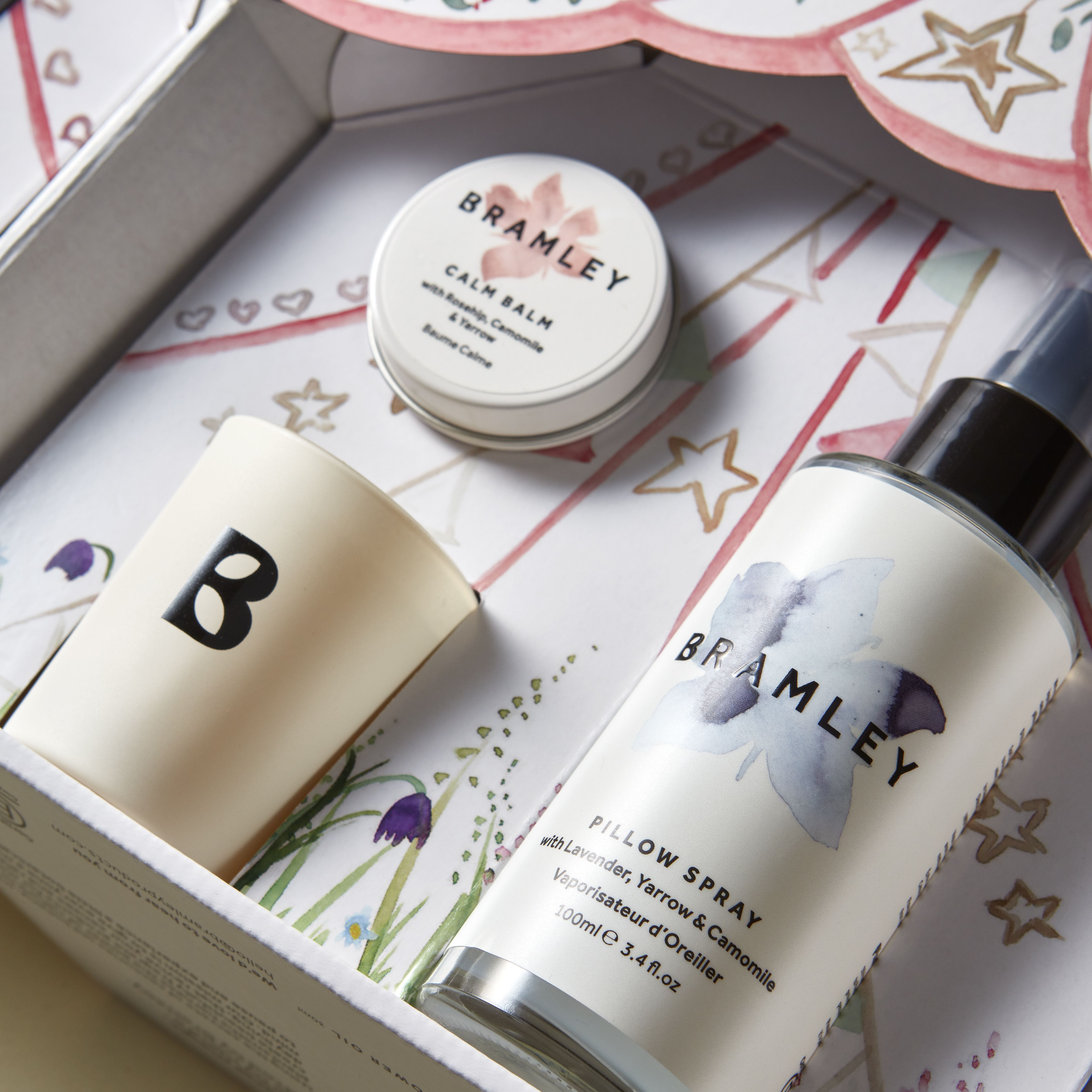 Bramley Wellbeing Tent Gift Set with natural bath products, UK version