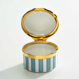 Halcyon Days It's a Boy enamel trinket box 4.5cm (British brand)