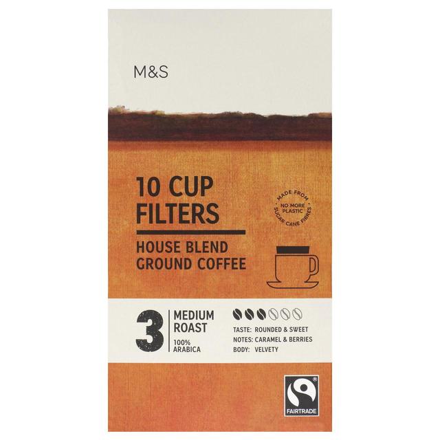 M&S Fairtrade Classic One Cup Coffee Filters   10 per pack GOODS M&S   