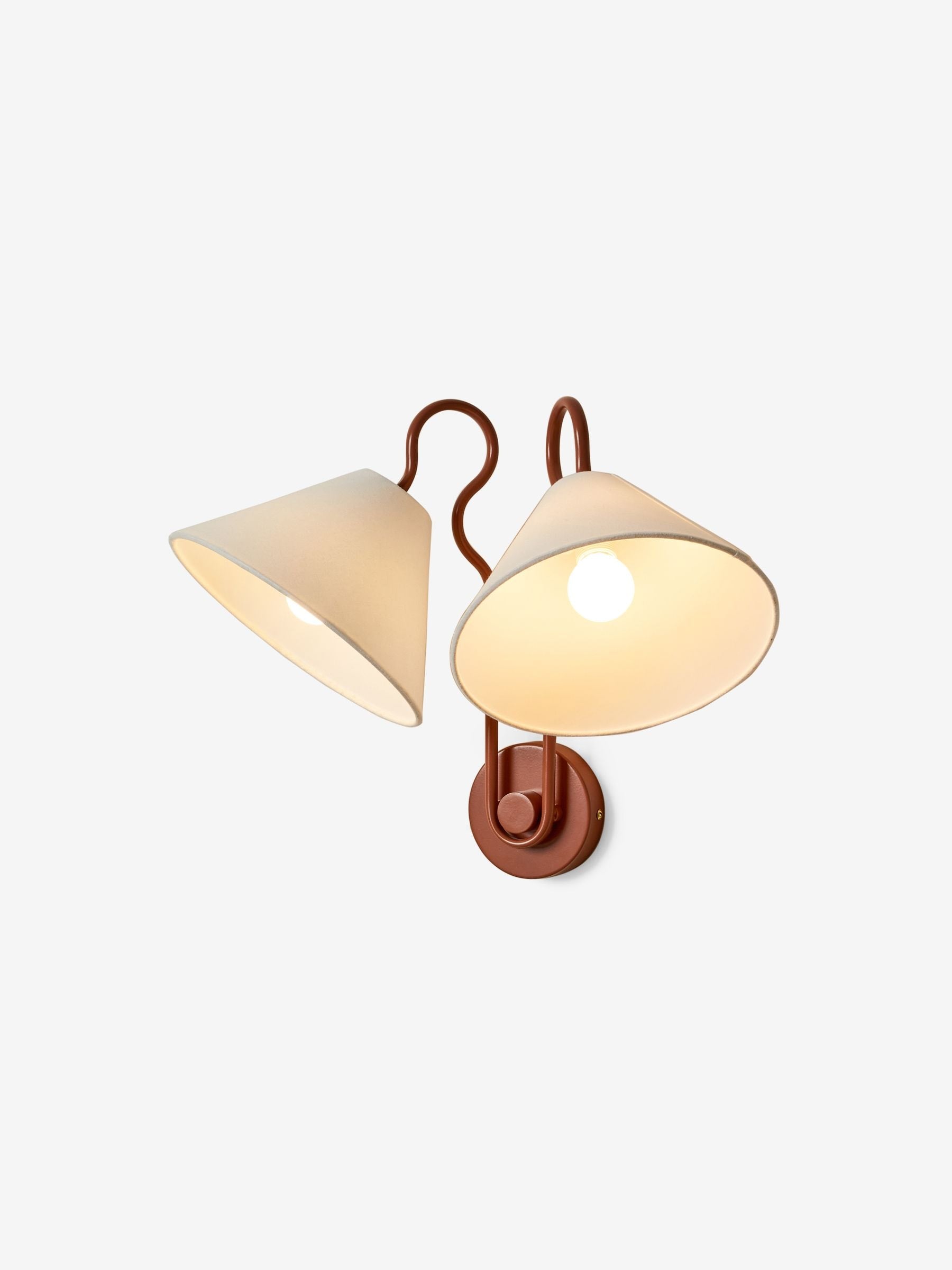 MADE.COM red Madelyn double wall light 35cm, UK version