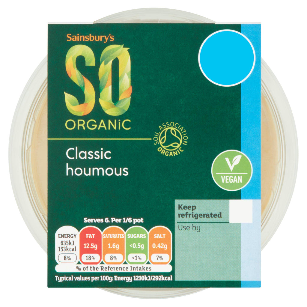 Sainsbury's Houmous, So Organic 315g