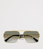 Versace wire-frame rectangular sunglasses, UK version