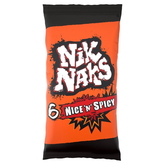 Nik Naks Nice 'N' Spicy Multipack Crisps   6 per pack